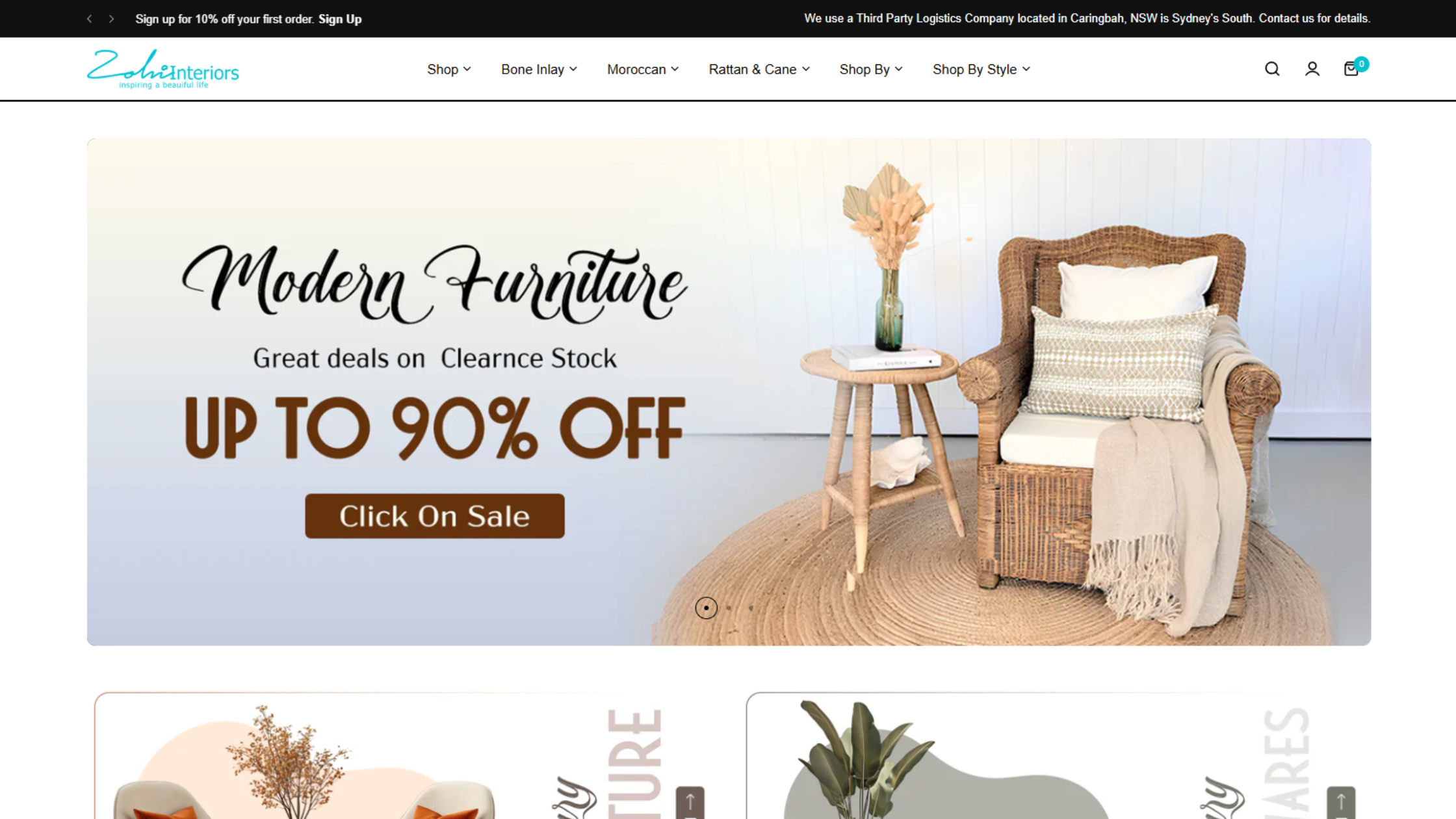 Elegant E-commerce Solution: Zohi Interior Online Store Development